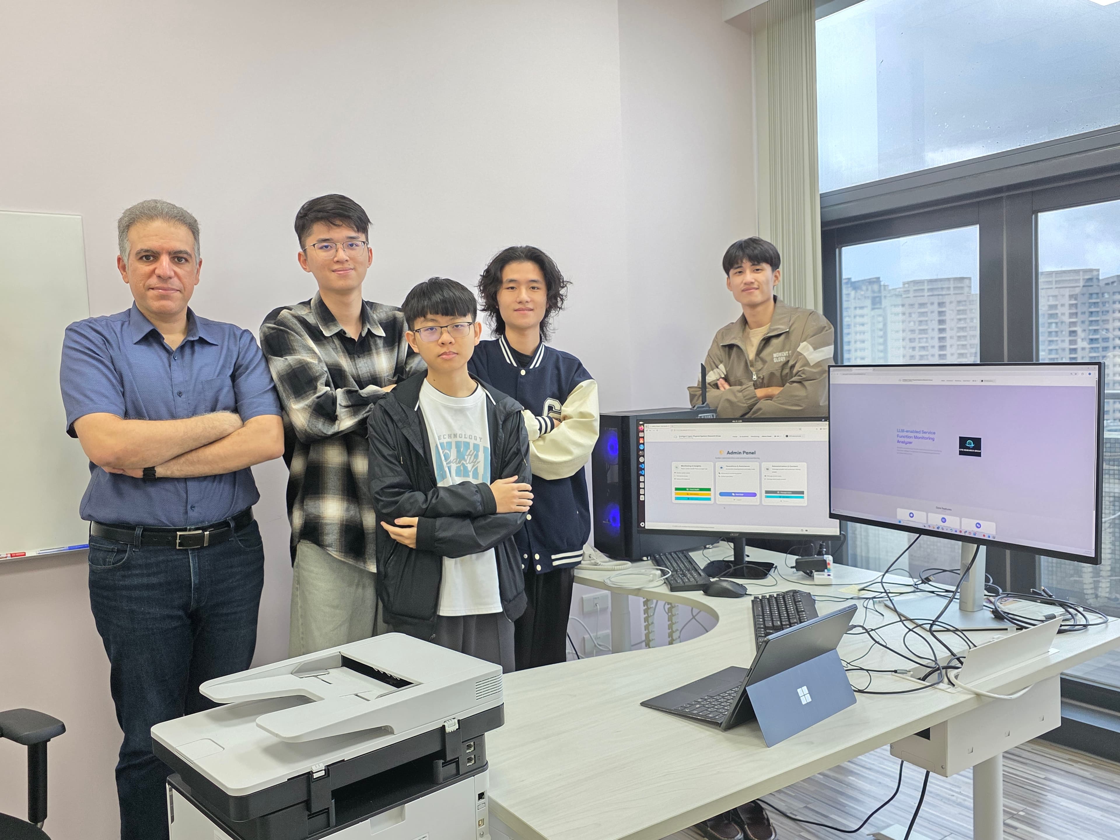 LLM-NSMA project lab team photo